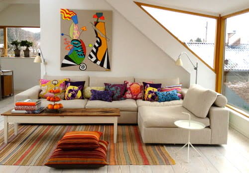 contemporary living room dekorasyon