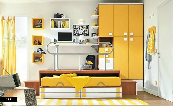 renkli genc odasi mobilya modelleri renkleri 3