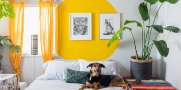 Sarı Renk Yatak Odası Dekorasyon